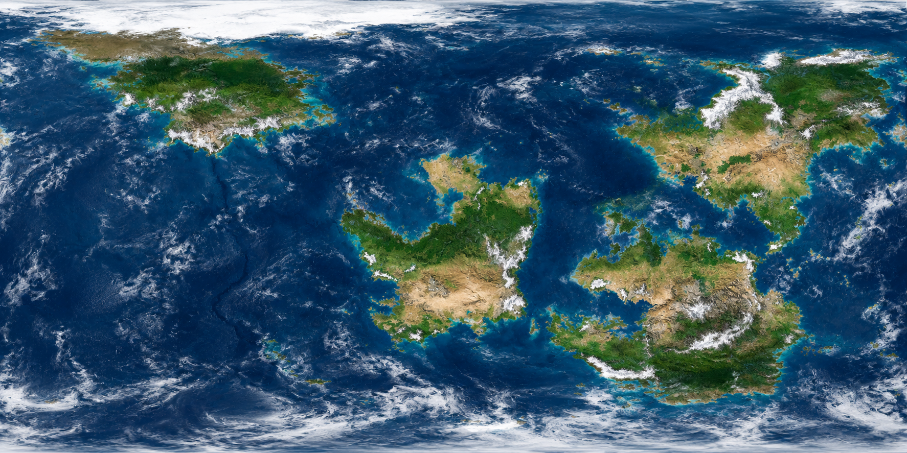 Sector map of Escia — interactive image with 4 clickable hotspots